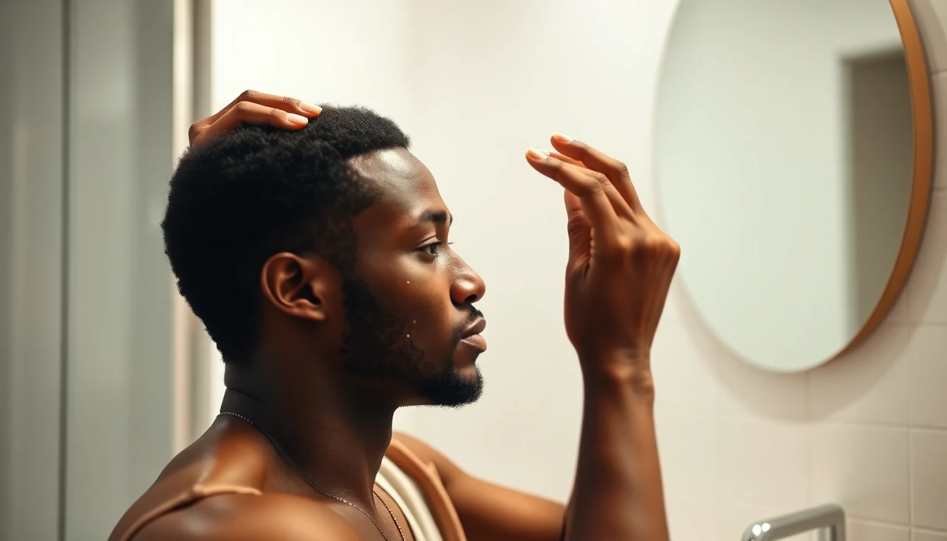 How to Moisturize Your Scalp with Dreads: The Complete Guide — man applying scalp treatment