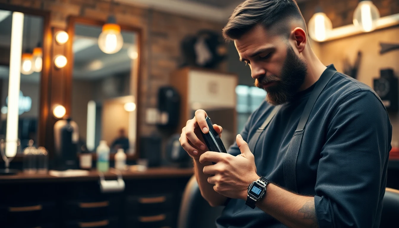 How to Oil Hair Clippers (And Why You Must) — barber maintaining hair clippers