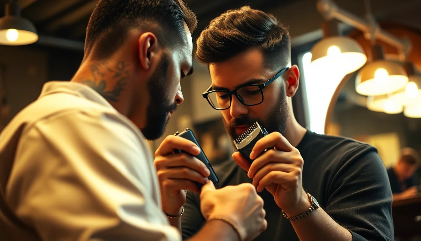 How to Sharpen Clipper Blades at Home (3 Proven Methods) — barber maintaining hair clippers