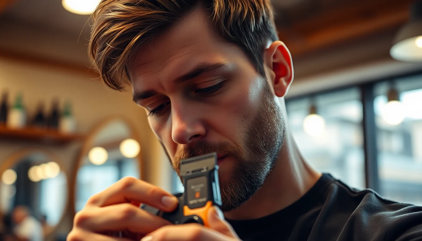 How to Sharpen Clipper Blades at Home (3 Proven Methods) — barber maintaining hair clippers