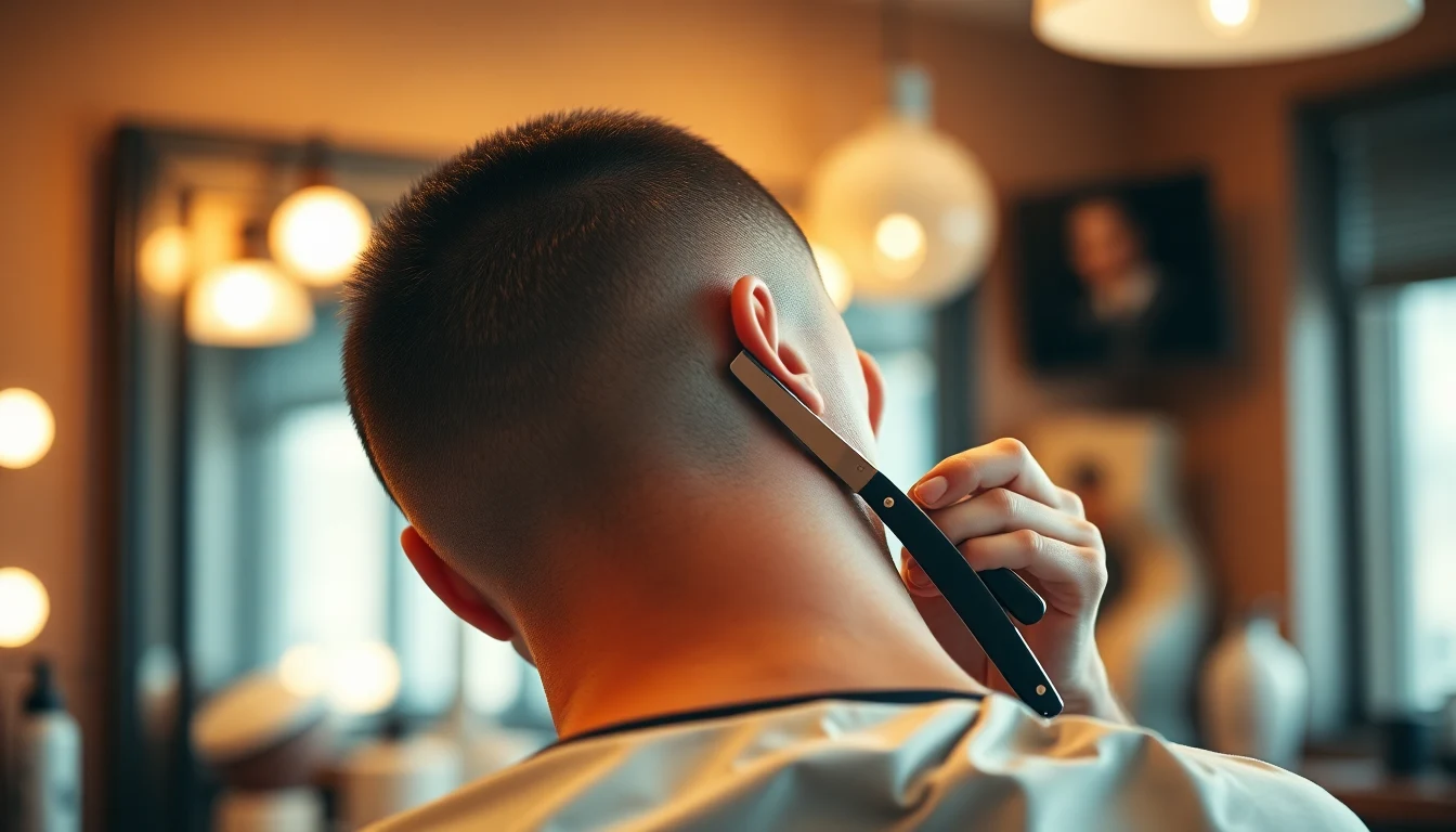 How to Shave with a Straight Razor: Beginner’s Complete Guide — man shaving with straight razor