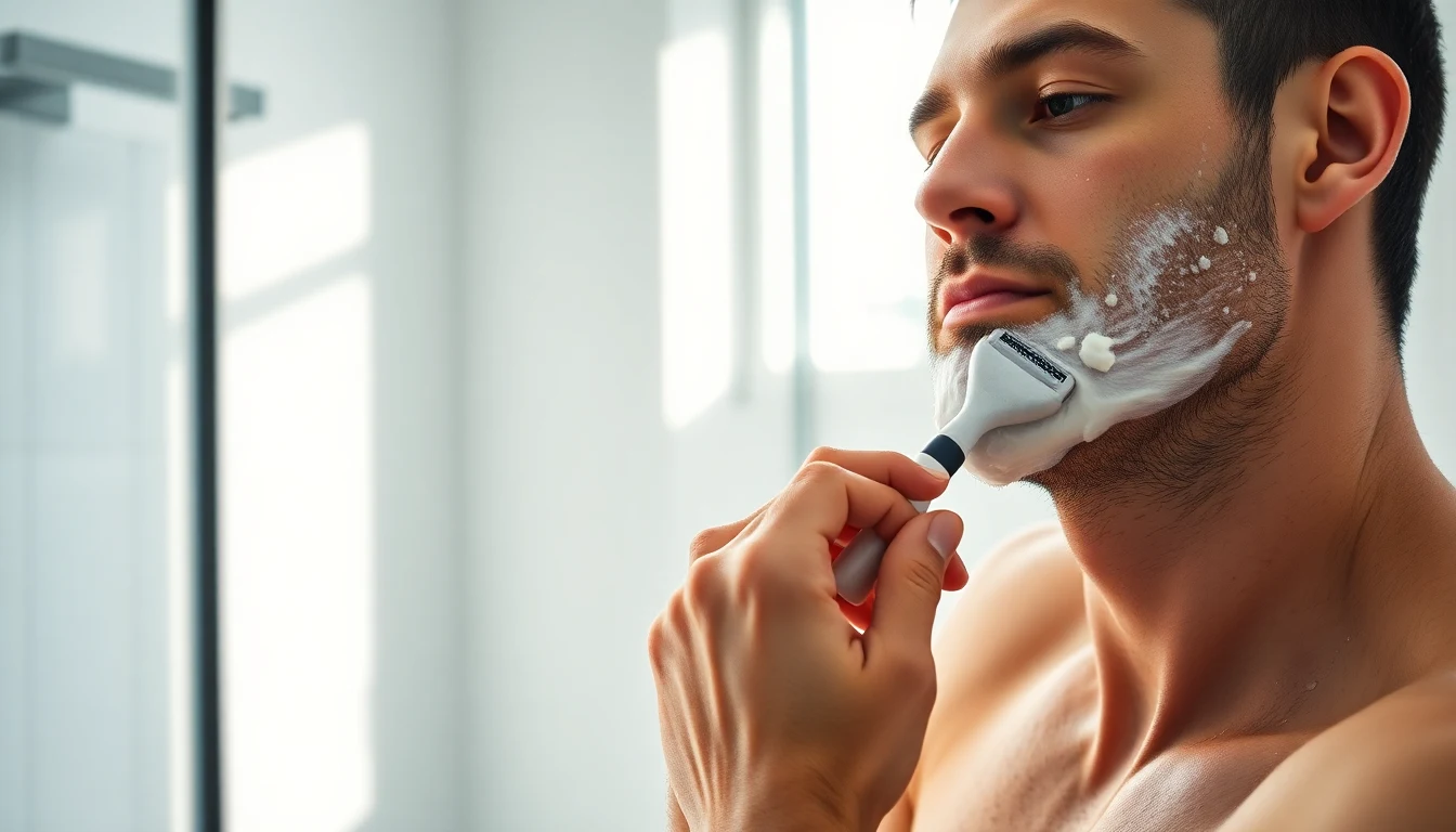 How to Shave with an Electric Razor: Step-by-Step Guide — man using electric razor