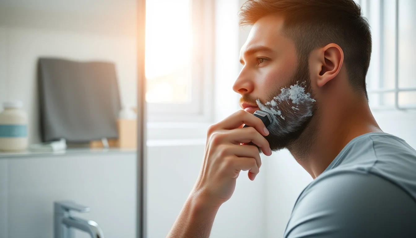 How to Shave with an Electric Razor: Step-by-Step Guide — man using electric razor