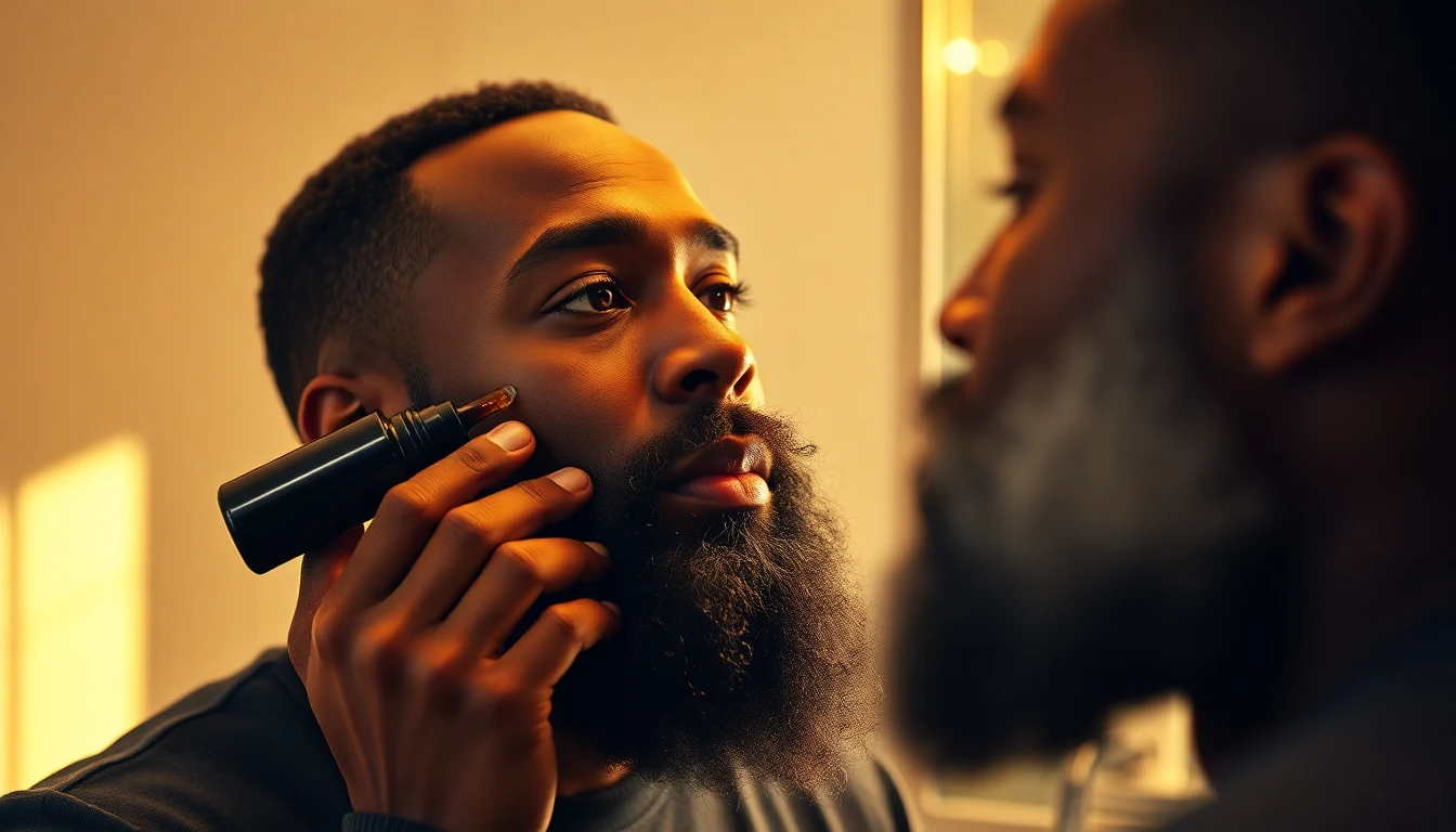 How to Soften Your Beard (7 Methods That Work) — man applying beard oil to beard