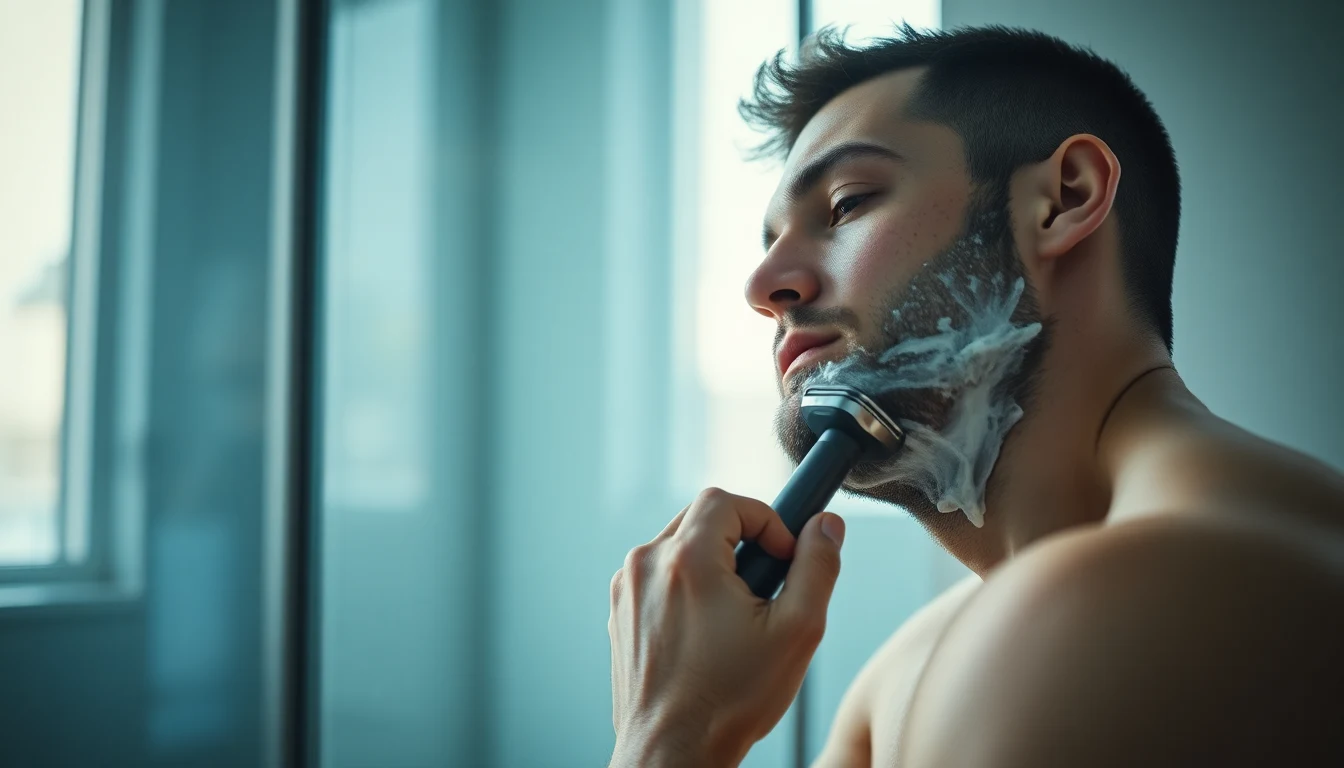 How to Use a Foil Shaver: Complete Step-by-Step Guide — man using electric razor