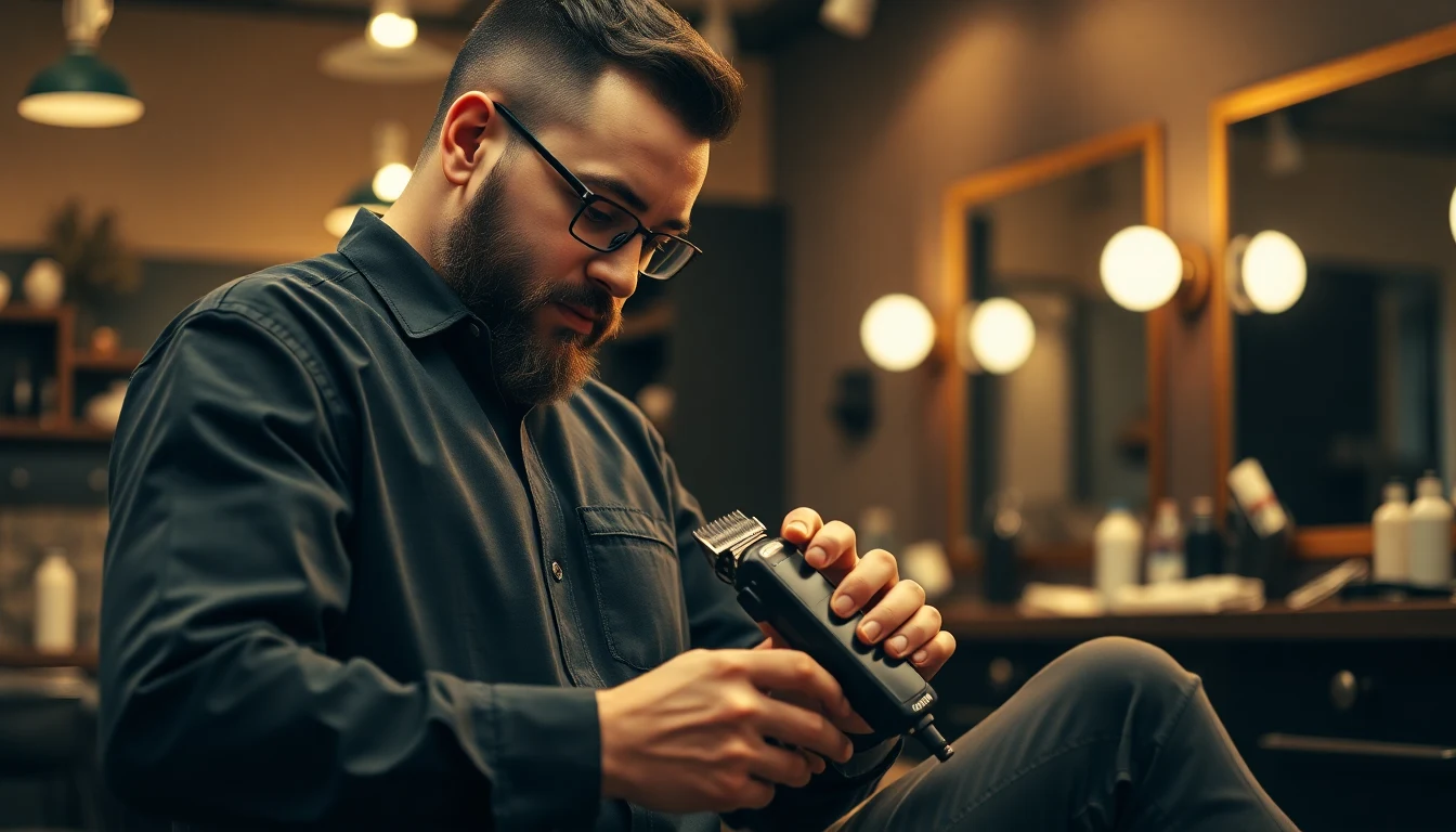 How to Use Hair Clippers — Complete Beginner’s Guide — barber maintaining hair clippers