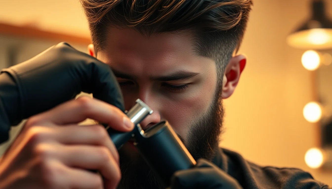 How to Use Hair Clippers — Complete Beginner’s Guide — barber maintaining hair clippers