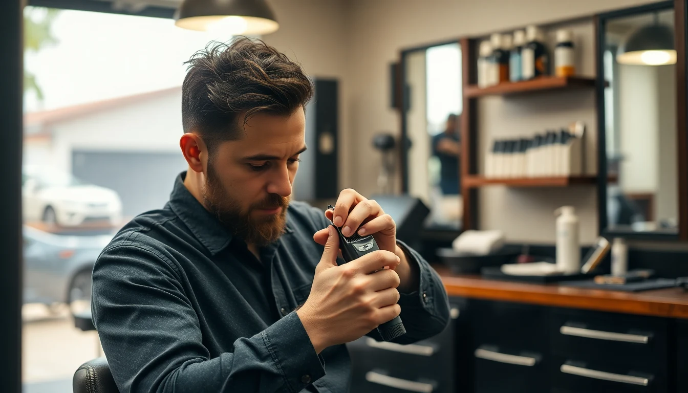 How to Use Hair Clippers — Complete Beginner’s Guide — barber maintaining hair clippers