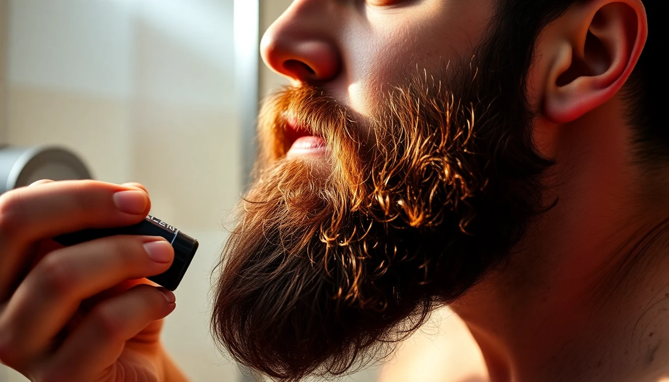 Jewish Beard Care: Oils, Balms, and Maintenance for Every Level of Observance — man applying beard oil to beard