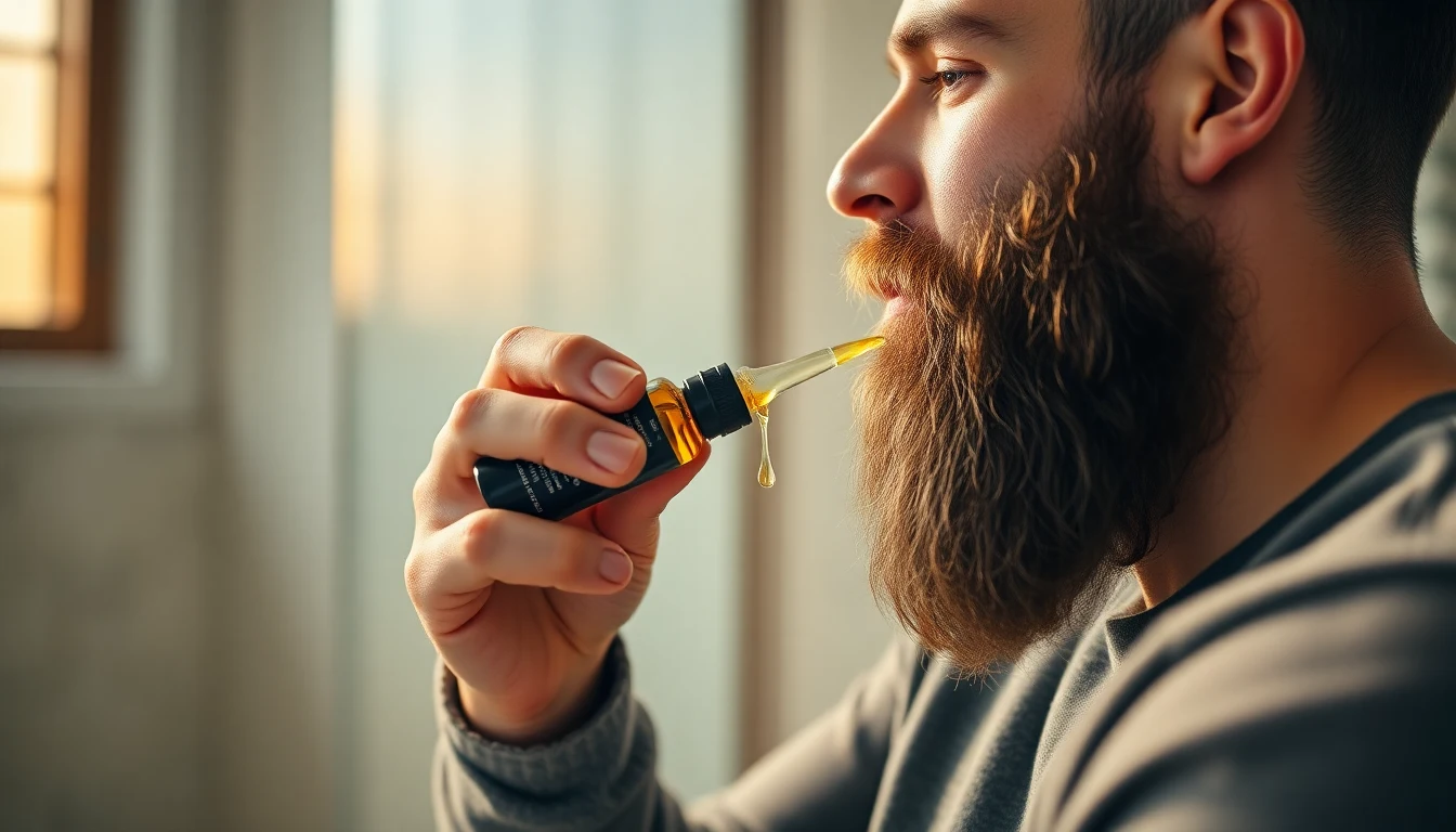 Jewish Beard Care: Oils, Balms, and Maintenance for Every Level of Observance — man applying beard oil to beard