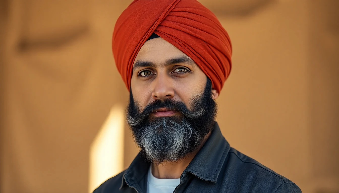 Joora Care Guide for Sikh Men: How to Tie, Maintain, and Keep Your Topknot Healthy — Sikh man with turban kesh hair care