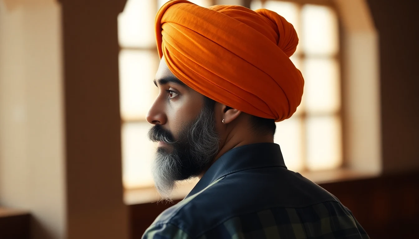 Joora Care Guide for Sikh Men: How to Tie, Maintain, and Keep Your Topknot Healthy — Sikh man with turban kesh hair care