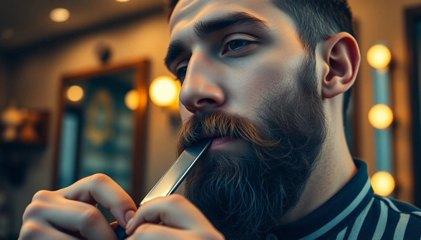 The Lift-and-Cut Mechanism Explained: Why It Matters for Halachic Shaving — man shaving with straight razor