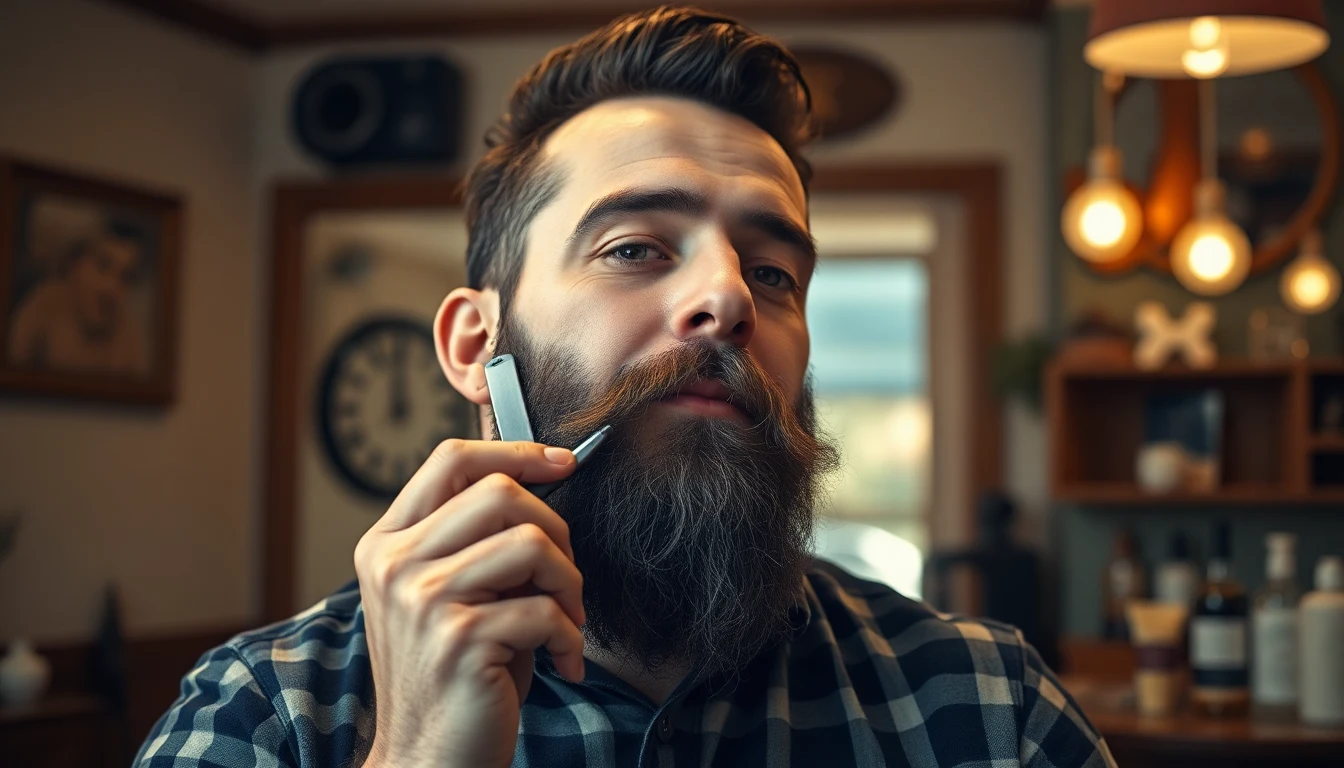The Lift-and-Cut Mechanism Explained: Why It Matters for Halachic Shaving — man shaving with straight razor