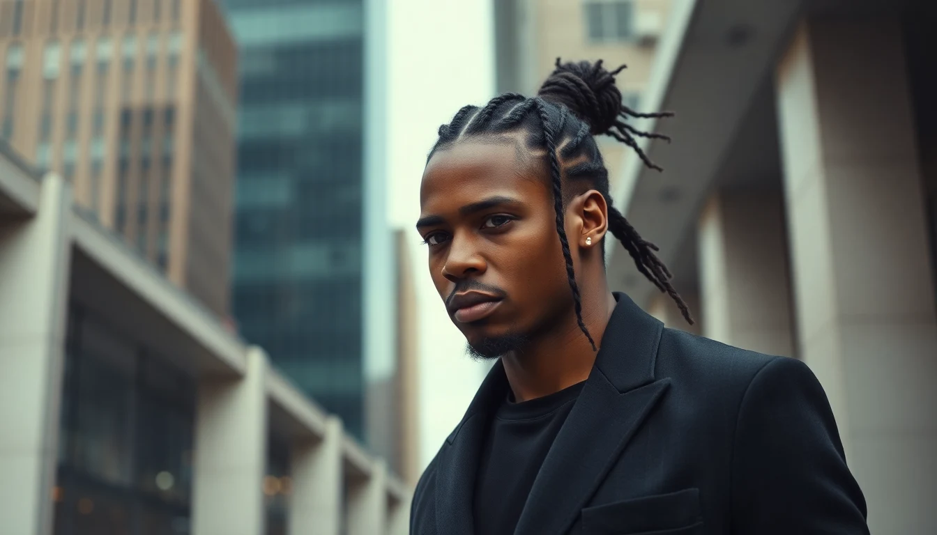 Long Hairstyles for Black Men: 20 Styles Worth Growing Out (2026) — man with long hair man bun