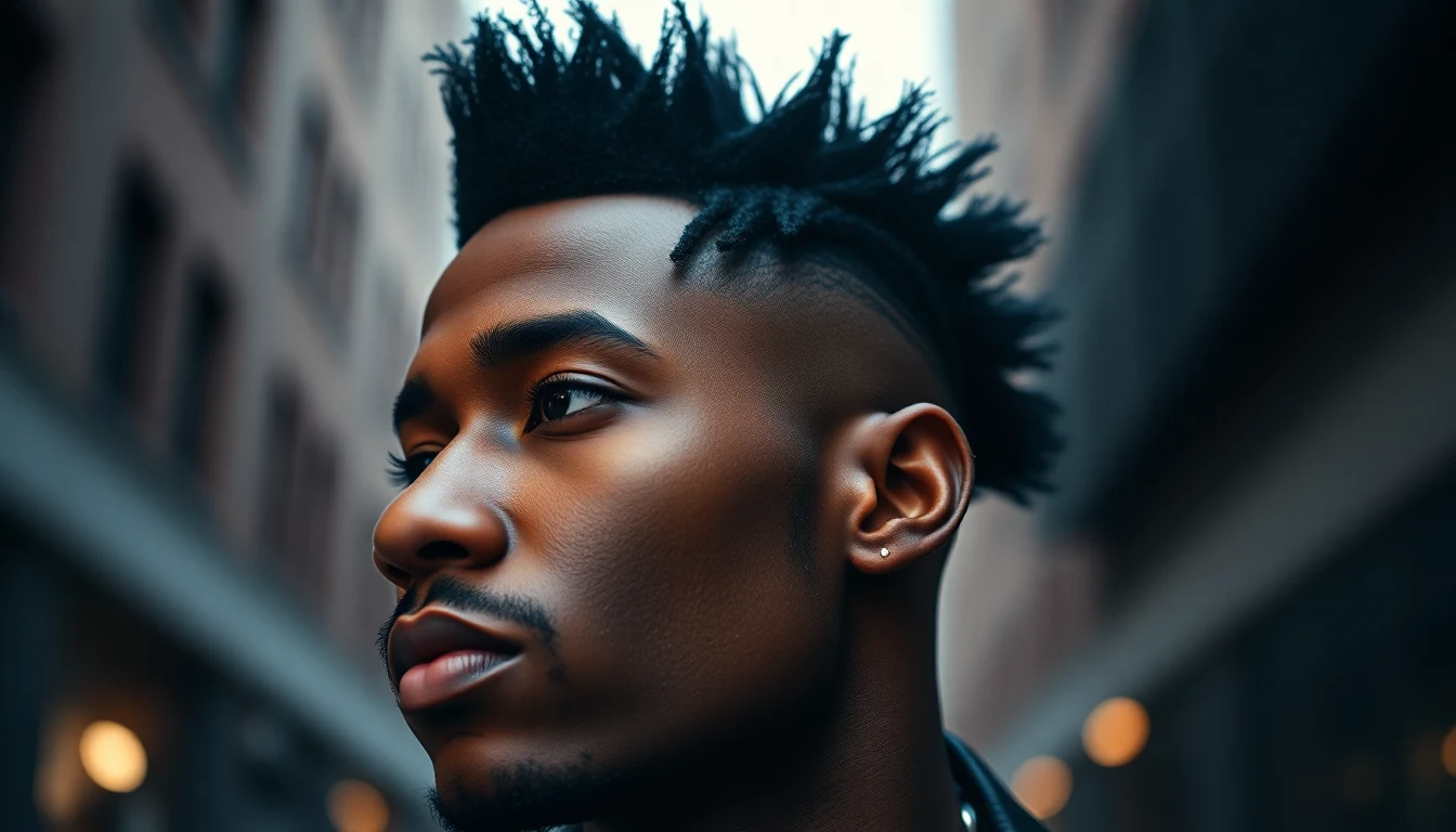 Mohawk Hairstyles for Black Men: 15 Styles That Go Hard (2026) — man with mohawk hairstyle