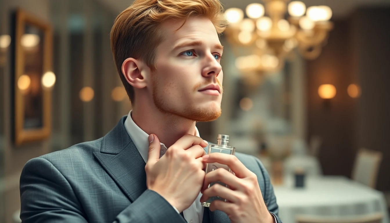 Fragrance for Redhead Men: How Your Skin Chemistry Affects the Way Cologne Smells — man applying cologne