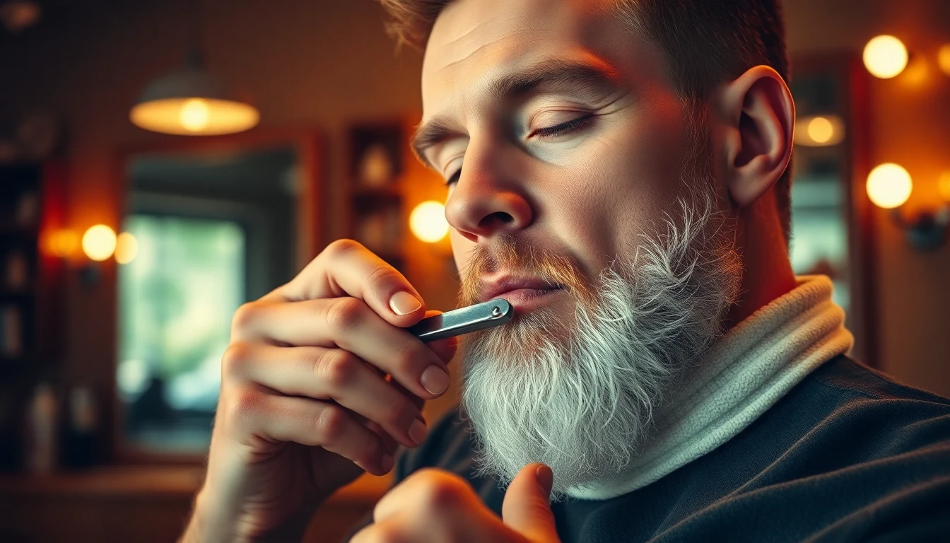 Sensitive Skin Shaving Guide for Men: Wet Shave Without Razor Burn or Irritation — man shaving with straight razor