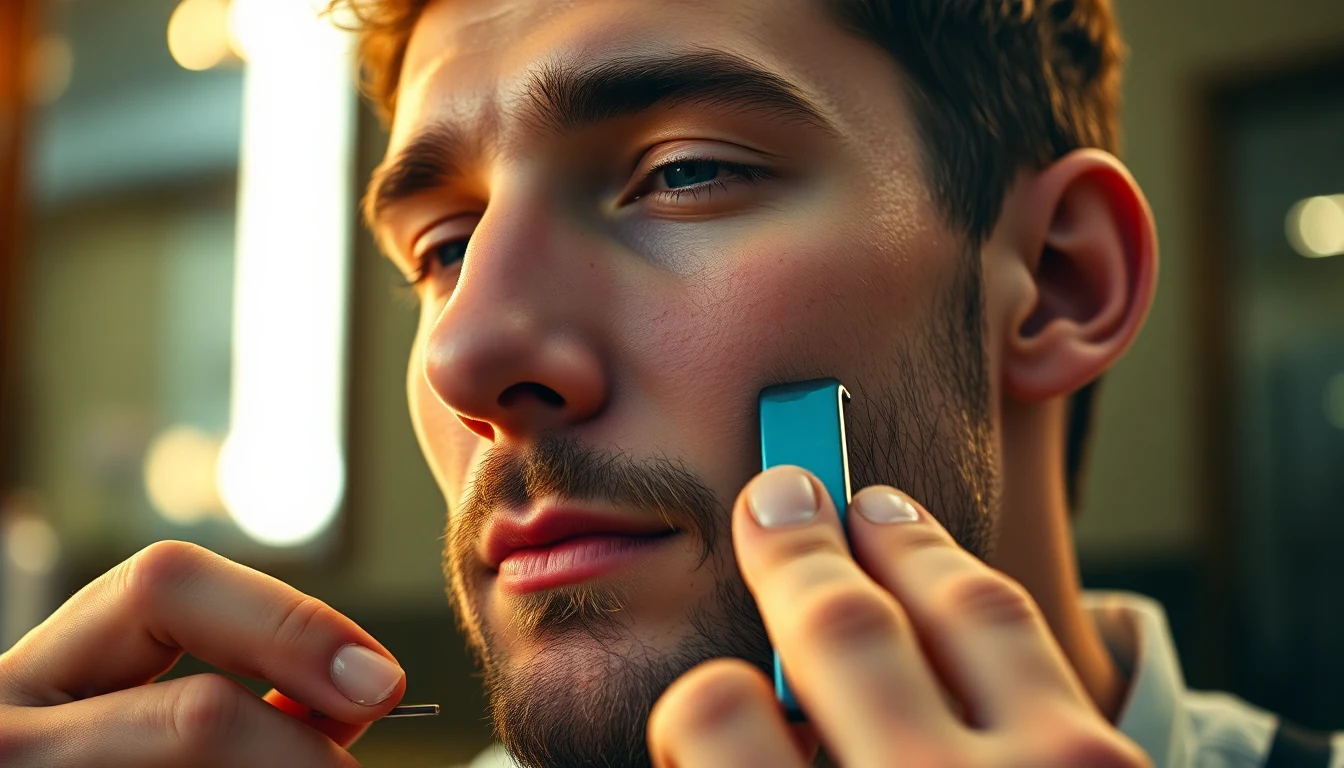 Sensitive Skin Shaving Guide for Men: Wet Shave Without Razor Burn or Irritation — man shaving with straight razor