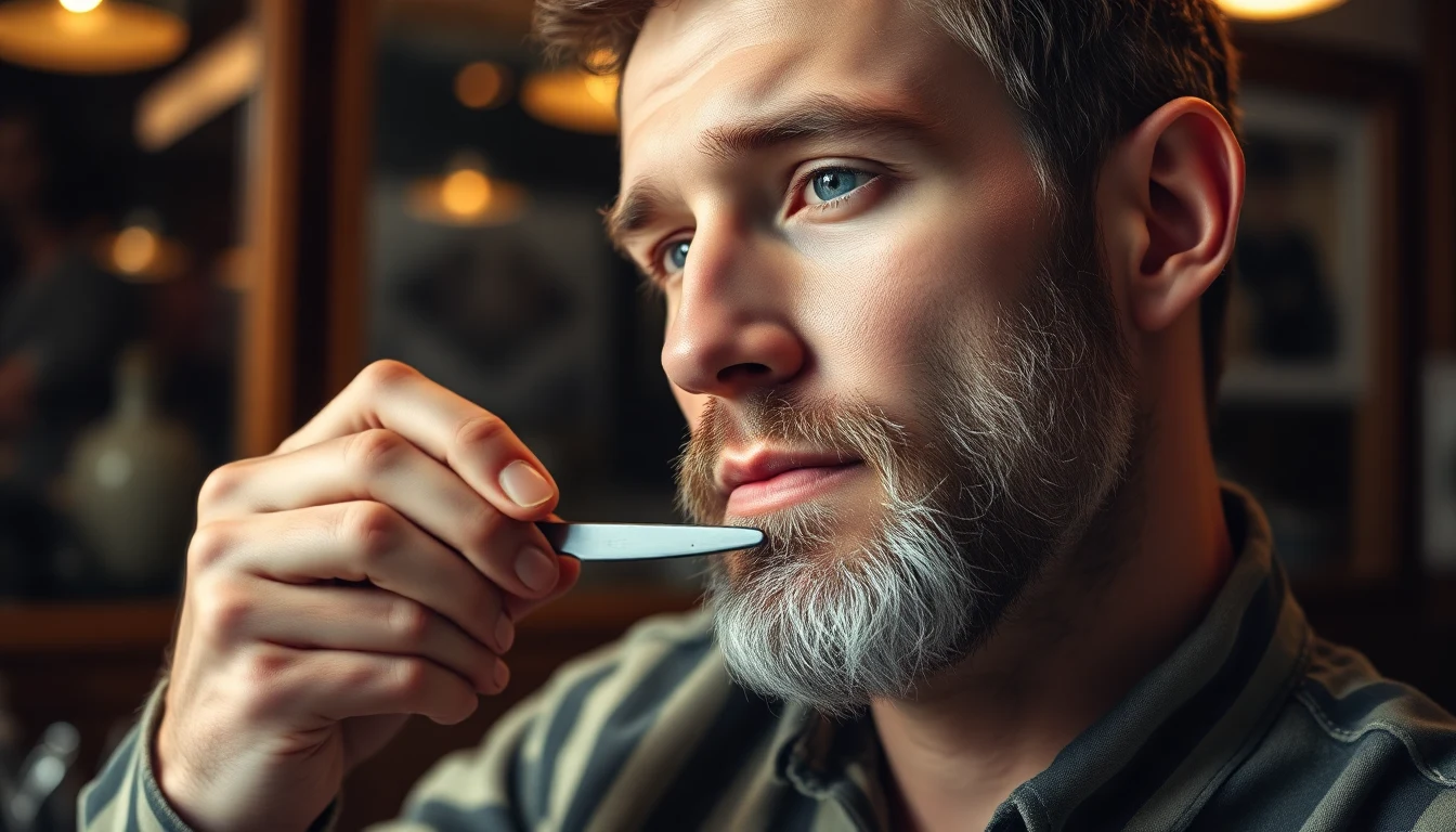 Sensitive Skin Shaving Guide for Men: Wet Shave Without Razor Burn or Irritation — man shaving with straight razor