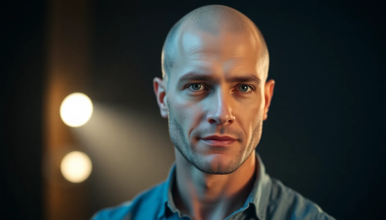 Shaved Head Dandruff: Why It Happens and How to Fix It — confident man with shaved bald head