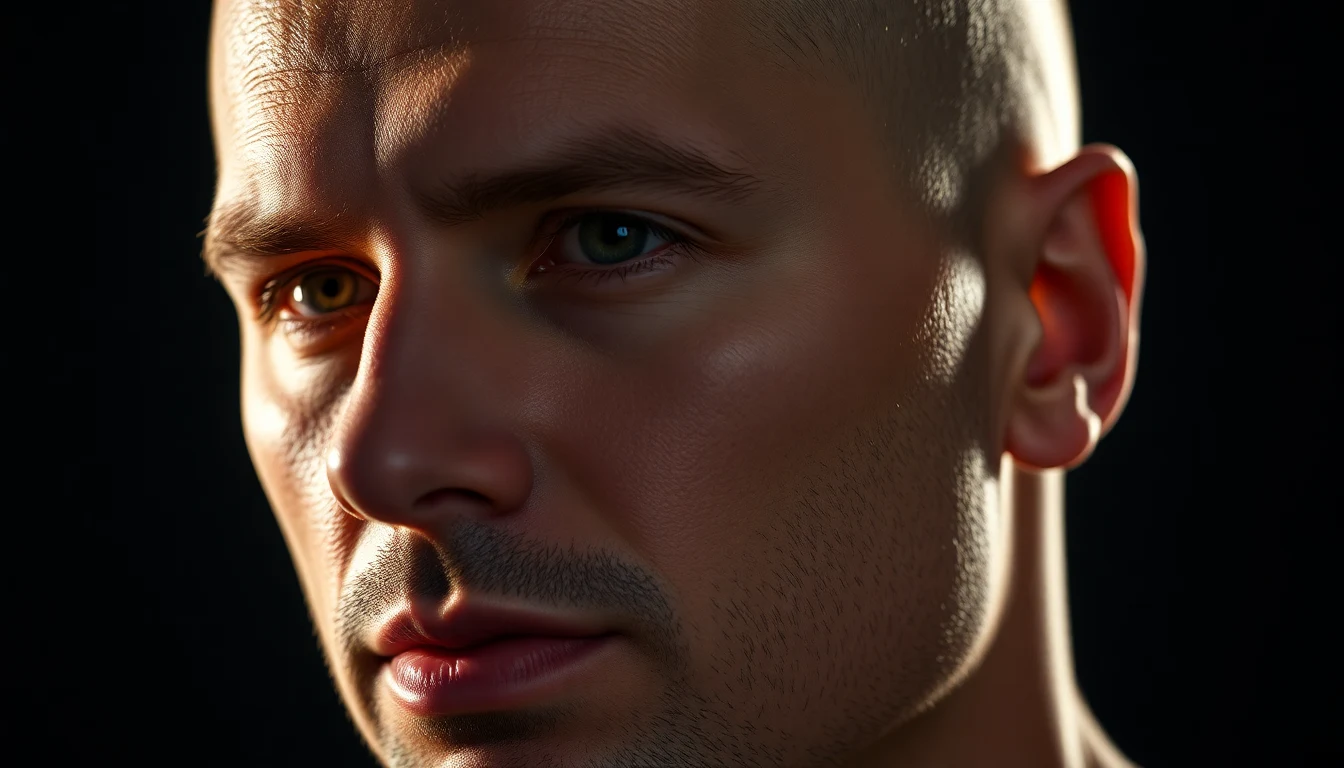 Shaved Head Dandruff: Why It Happens and How to Fix It — confident man with shaved bald head