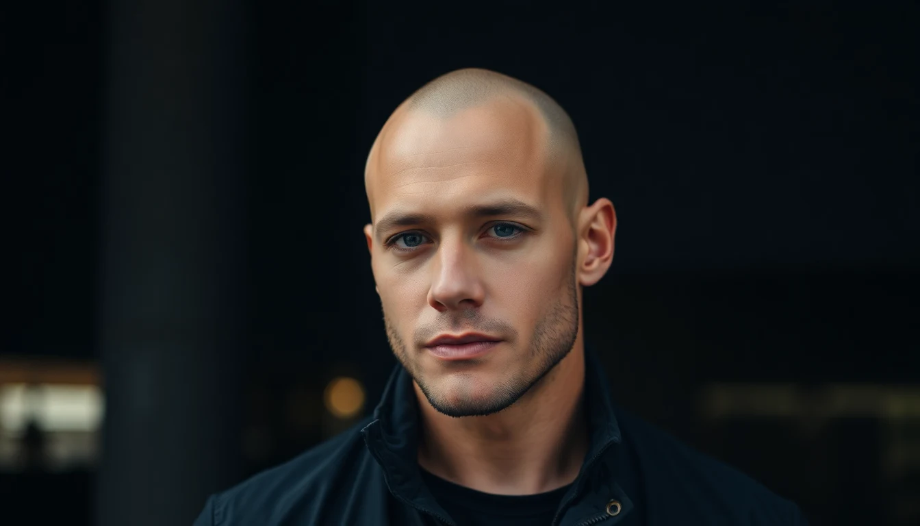 Shaved Head Dandruff: Why It Happens and How to Fix It — confident man with shaved bald head