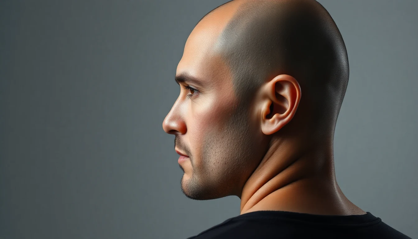 Shaved Head Dandruff: Why It Happens and How to Fix It — confident man with shaved bald head
