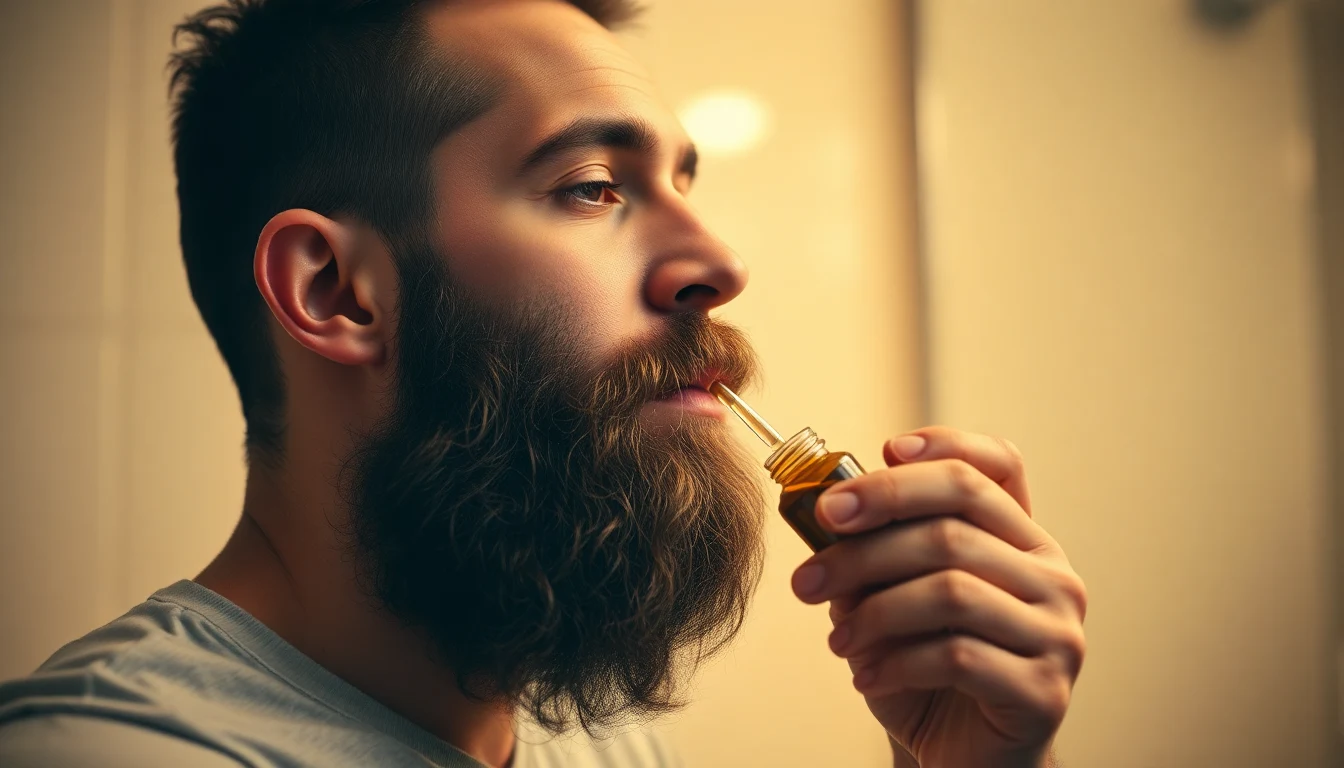 Sikh Beard Care: Maintaining a Healthy, Well-Groomed Beard Within Tradition — man applying beard oil to beard
