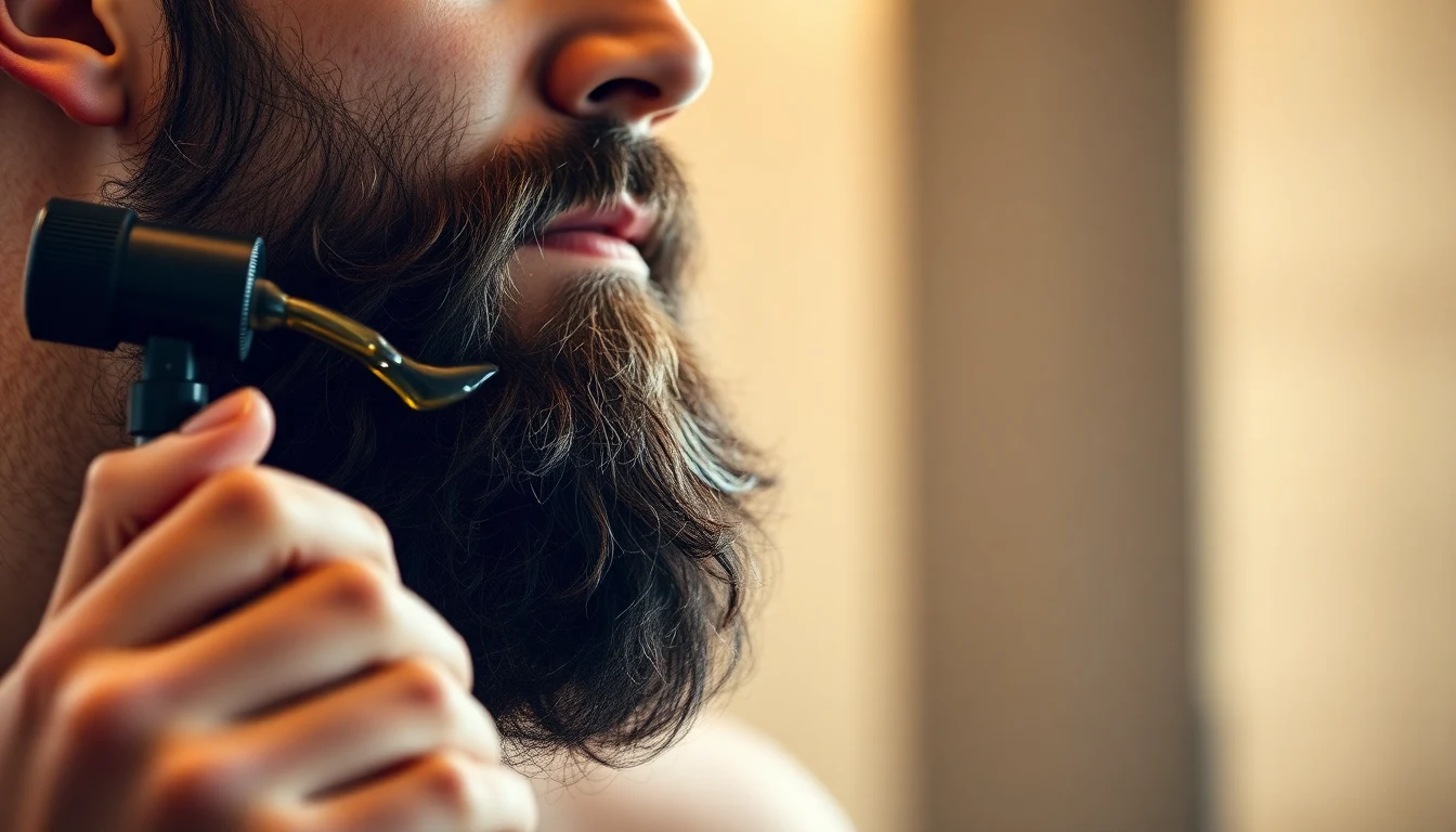 Sikh Beard Care: Maintaining a Healthy, Well-Groomed Beard Within Tradition — man applying beard oil to beard