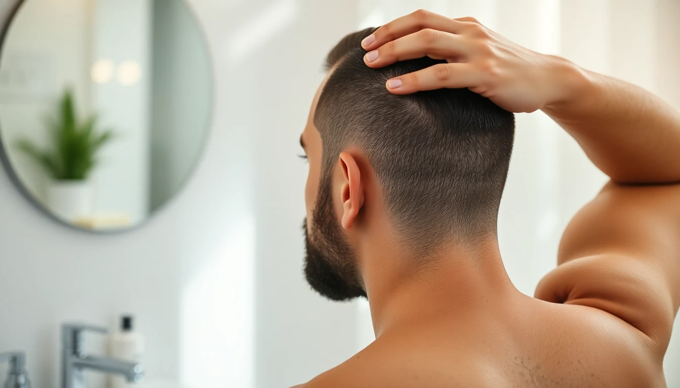 Turban Hair Care: Scalp Health, Traction Prevention, and Daily Routine — man applying scalp treatment