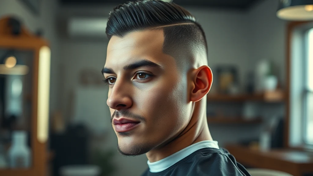 Comb Over Fade for Latino Men: Variations and How to Style It — man with fresh fade haircut