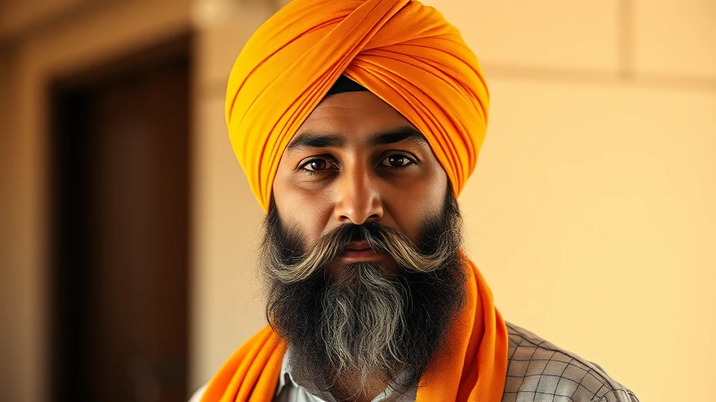 Dastar Tying Styles for Sikh Men: A Complete Guide to Traditional and Modern Turban Wrapping — Sikh man with turban kesh hair care