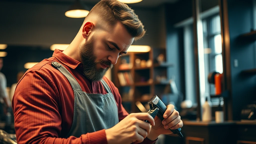 Hair Clipper Oil Alternatives — What Actually Works? — barber maintaining hair clippers