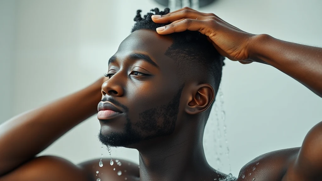 How Often Should Black Hair Be Washed? (Expert Answer) — man washing hair with shampoo