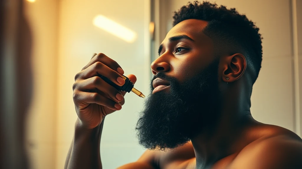 How to Apply Beard Oil the Right Way — man applying beard oil to beard