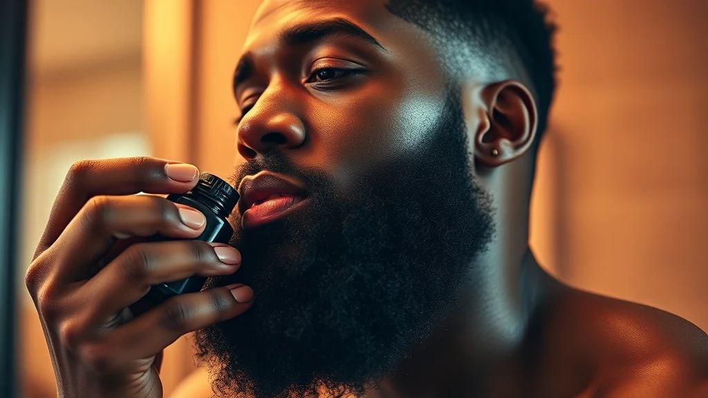 How to Apply Beard Oil the Right Way — man applying beard oil to beard