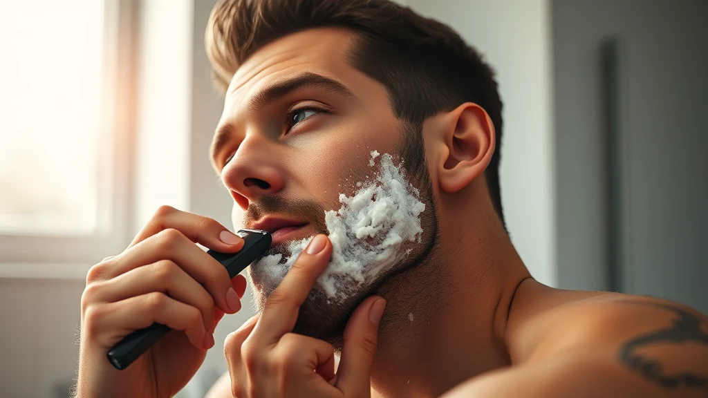 How to Clean an Electric Razor — man using electric razor