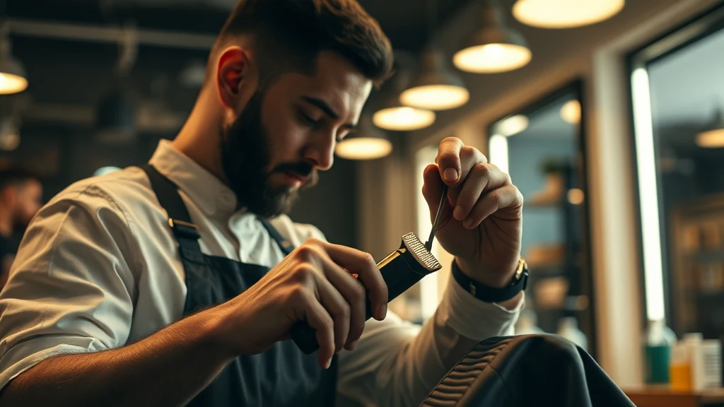 How to Clean Hair Clippers (Step-by-Step Guide) — barber maintaining hair clippers