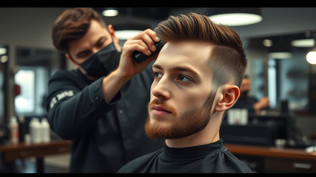 How to Cut Your Own Hair: A Men’s DIY Guide (2026) — man getting a haircut at barbershop
