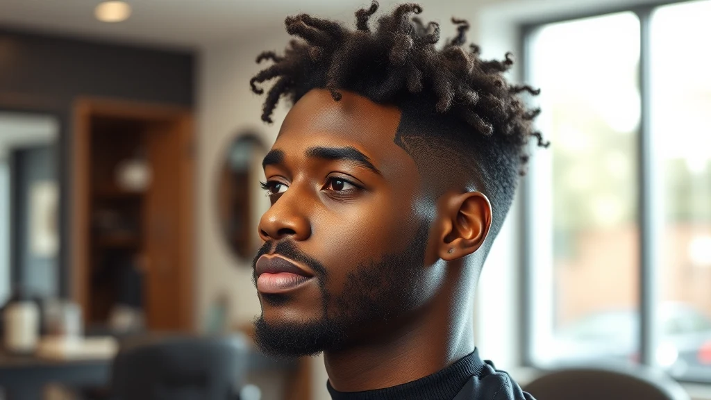 How to Get Curly Hair as a Black Male: Sponge, Twist-Out, and Product Methods — man with natural curly hair