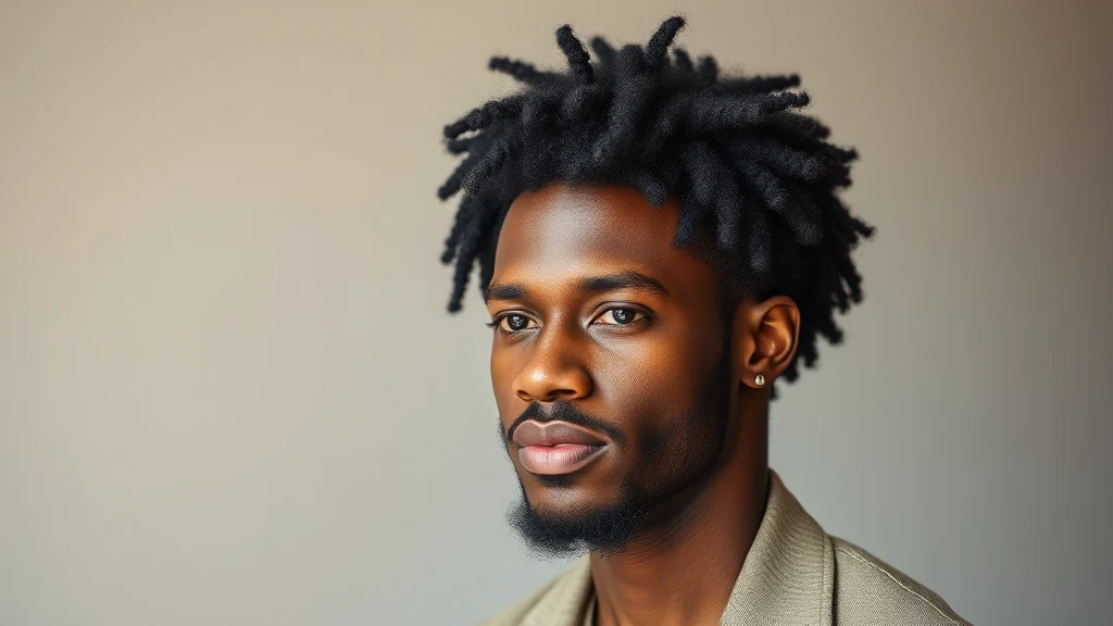 How to Grow 4C Hair: The Complete Men’s Guide to Length and Health — natural 4C hair portrait