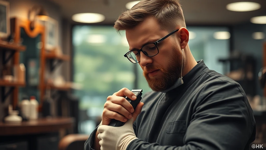 How to Oil Hair Clippers (And Why You Must) — barber maintaining hair clippers