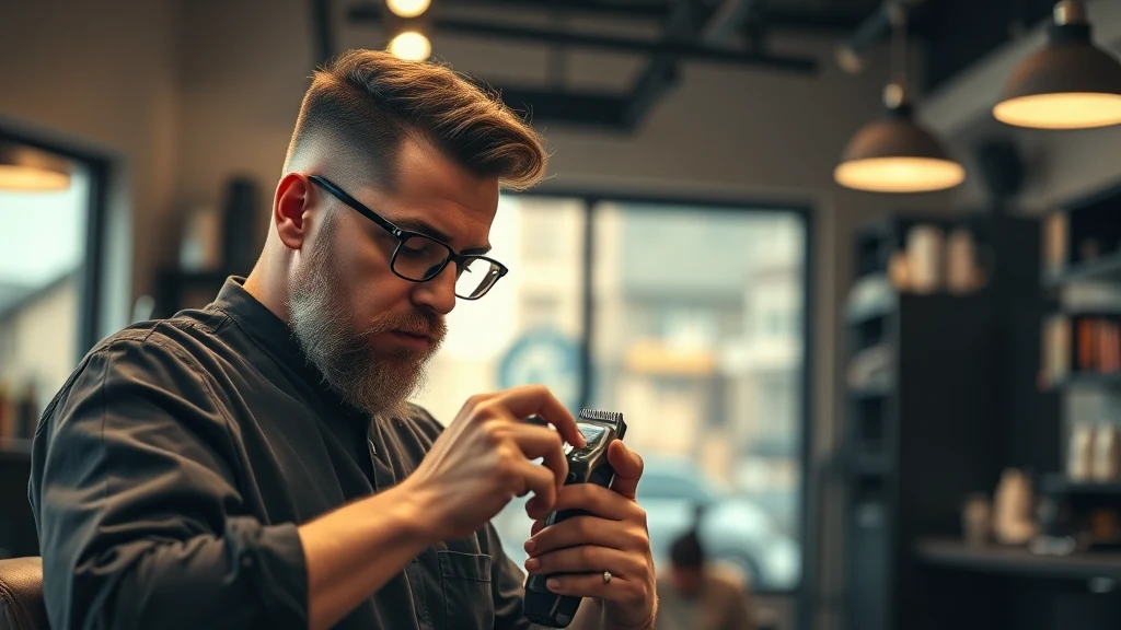 How to Sharpen Clipper Blades at Home (3 Proven Methods) — barber maintaining hair clippers