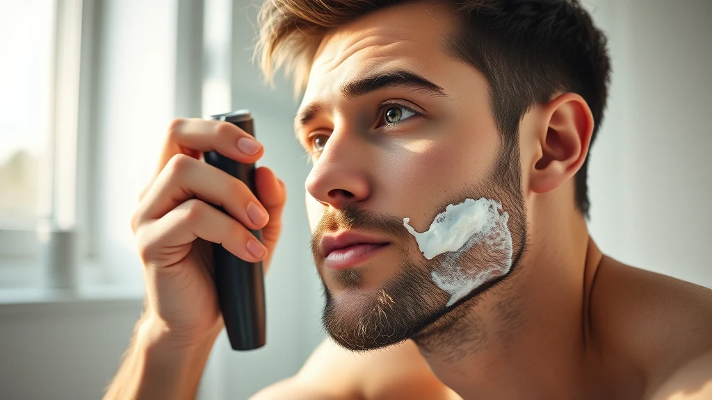 How to Sharpen Razor Blades at Home (3 Methods That Actually Work) — man using electric razor