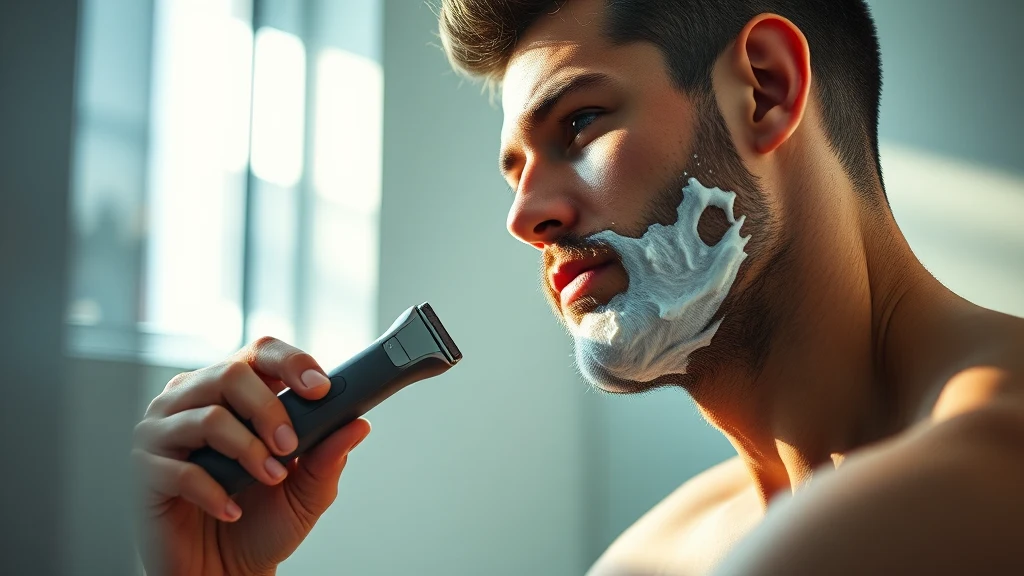 How to Shave with an Electric Razor: Step-by-Step Guide — man using electric razor