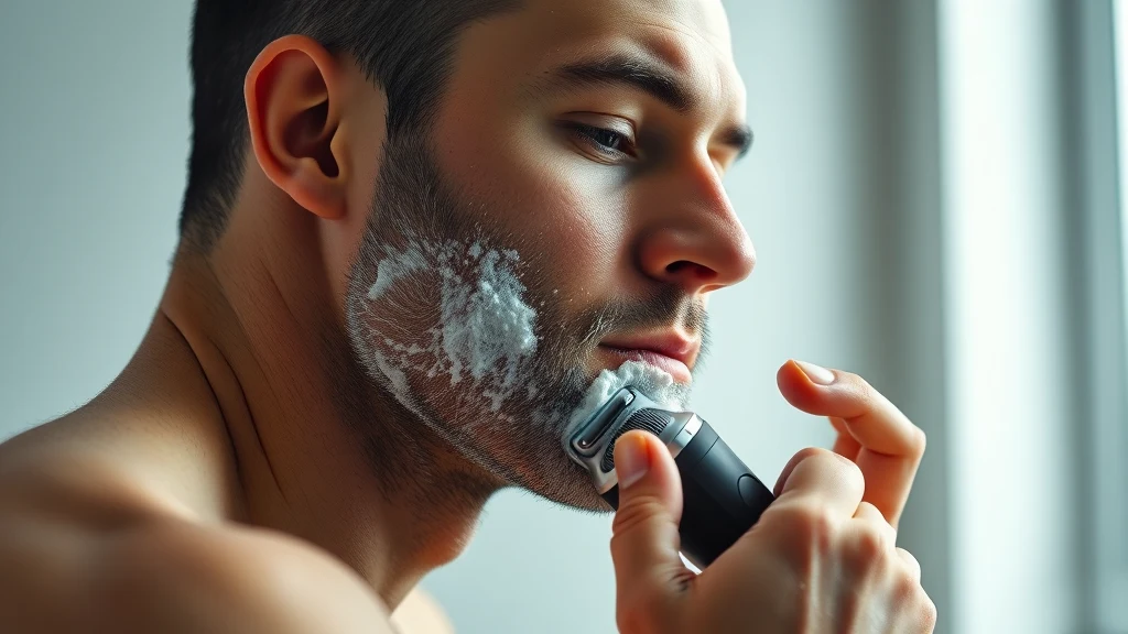 How to Shave with an Electric Razor: Step-by-Step Guide — man using electric razor