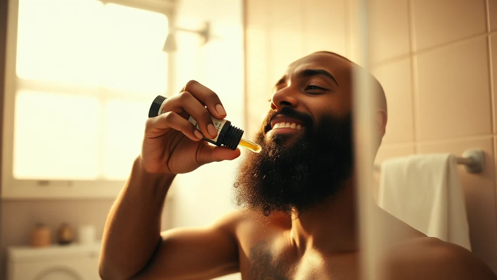How to Soften Your Beard (7 Methods That Work) — man applying beard oil to beard