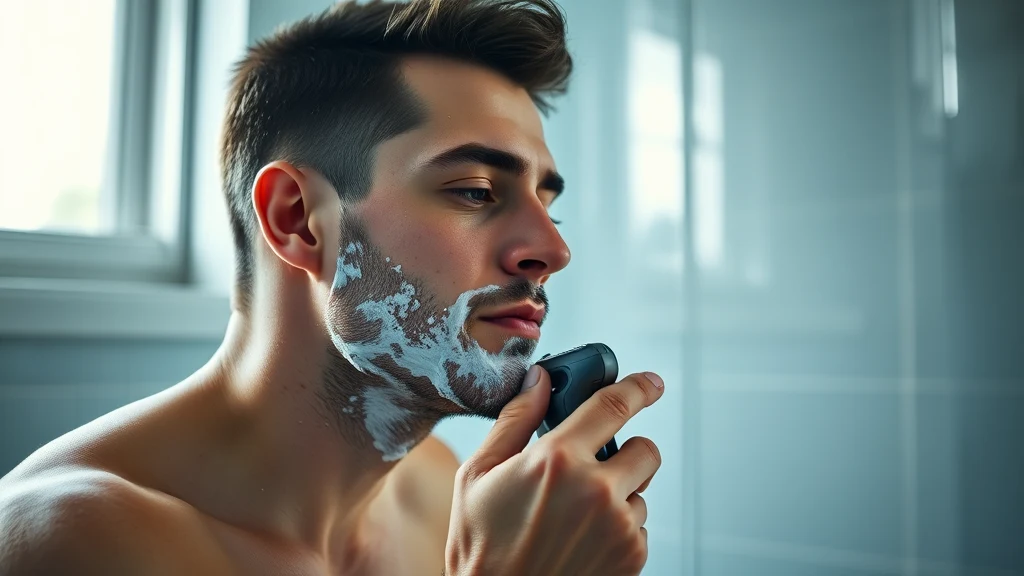 How to Use a Foil Shaver: Complete Step-by-Step Guide — man using electric razor