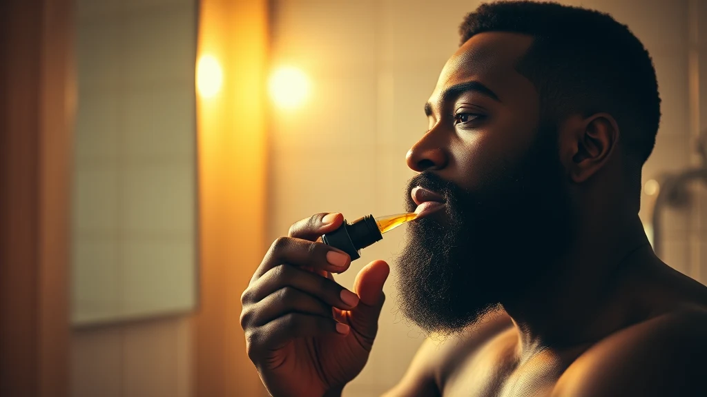 How to Use Beard Balm (Step-by-Step Guide) — man applying beard oil to beard